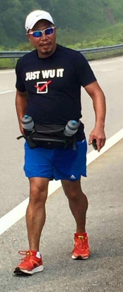 David Wu is walking from Kuala Lumpur to Rantau Panjang to raise funds for Projek Wumah. – Facebook pic, September 16, 2015.