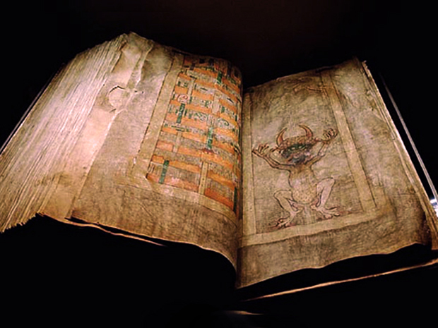 The Codex Gigas is believed to be the largest surviving medieval manuscript in the world and includes a menacing full-page colour illustration of the Devil. – The Line-up pic, November 14, 2015.