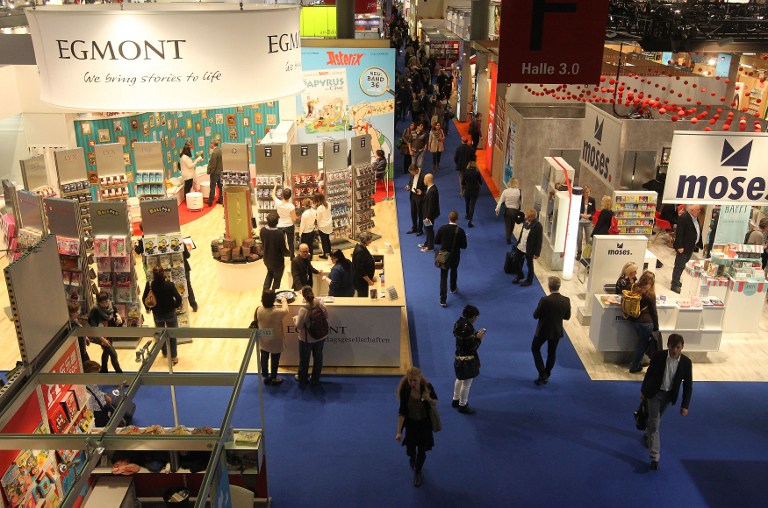 The Frankfurt Book Fair is the focus of book publishing negotiations and licensing agreements. – AFP pic, October 17, 2015.