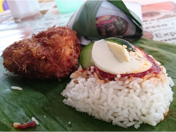 The 50 sen nasi lemak at Warong Kaklong is plain and honest food. The chicken costs extra. – HungryGoWhere pic, January 4, 2016.   