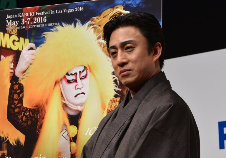 Japanese kabuki actor Ichikawa Somegoro (picture). The traditional Japanese Kabuki theatre has become an all-male affair combining dance, drama and music with men playing female roles. – AFP/Relaxnews pic, January 19, 2016.