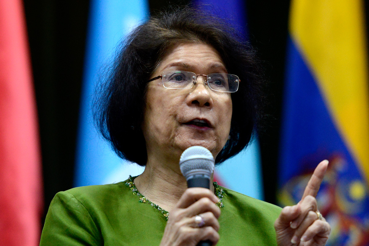Datuk Noor Farida Ariffin, former director-general of the Research, Treaties and International Law Department, speaks during a forum to commemorate Malaysia’s first prime minister Tunku Abdul Rahman Putra Al-Haj in Kuala Lumpur today. She said Kelantan would be overrun by paedophiles if it implemented hudud. – The Malaysian Insider pic by Najjua Zulkefli, February 7, 2015.