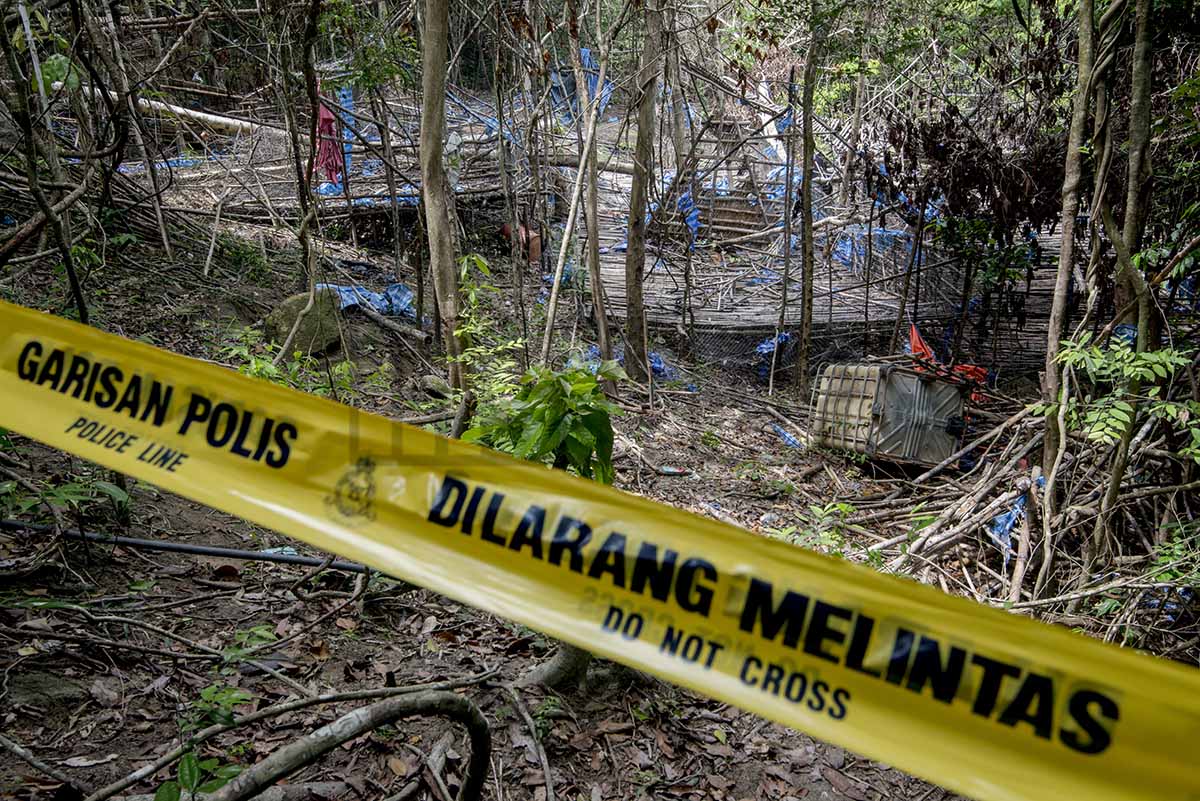 The site of a former human-trafficking camp in Wang Kelian, Perlis. – The Malaysian Insider file pic, December 18, 2015.