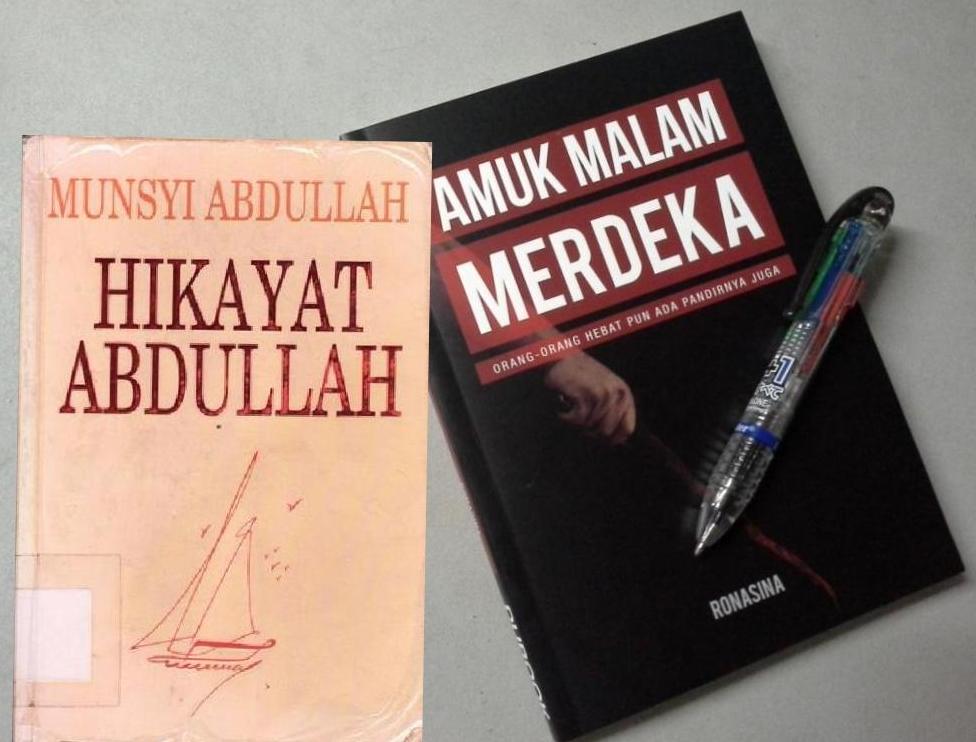Watak Munsyi Abdullah dimunculkan kembali dalam novel karya Ronasina. – Gambar oleh Uthaya Sankar SB,  27 Oktober, 2015