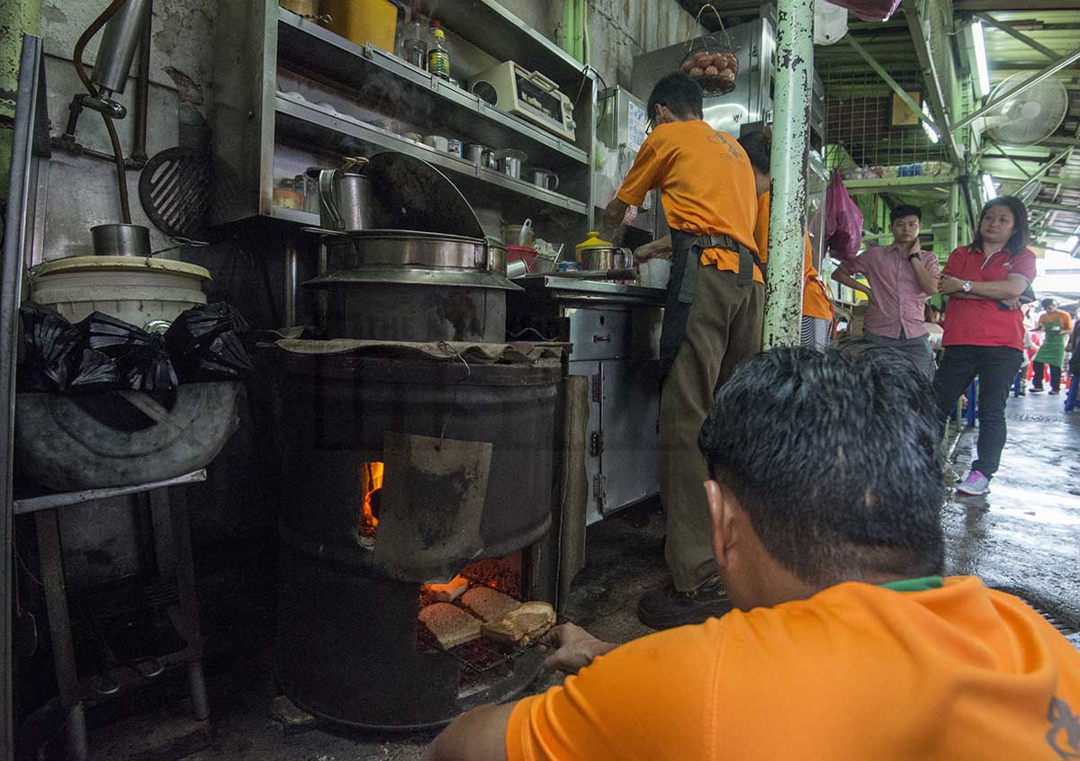 A unique oven works as a water heater as well as at Toh Soon Cafe. – The Malaysian Insider pic by Hasnoor Hussain, June 29, 2015.