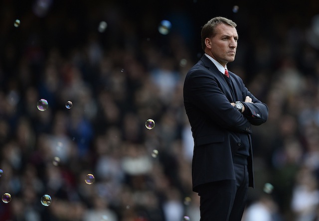 Brendan Rodgers seems to have lost the confidence which helped him lead Liverpool so close to the title last season. - Reuters pic, November 9, 2014.