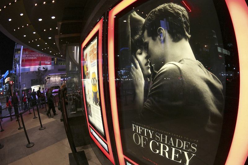 'Fifty shades of Grey,' the first movie in the trilogy grossed US$570 million (RM2.3 billion) at the box office in 2015. – Reuters pic, February 18, 2016.