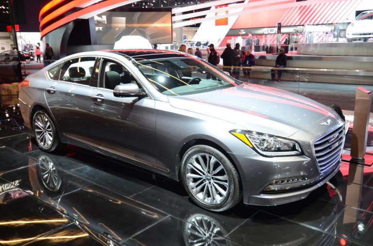 The 2017 Genesis G90 on display at the 2016 NAIAS. Hyundai announced the Genesis brand in November and plans to introduce it initially in the United States, Asia and the Middle East. – AFP/Relaxnews pic, January 12, 2016.