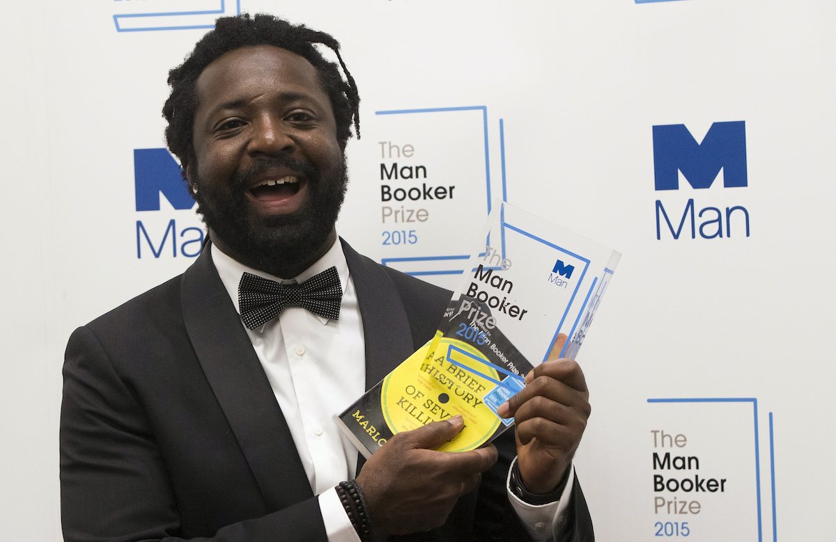  Marlon James with his Booker prize, which in its 47-year history previously has gone to Salman Rushdie, Hilary Mantel and Margaret Atwood, carries a top cash award of £50,000. – Reuters pic, October 14, 2015. 