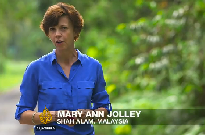 Al Jazeera journalist Mary Ann Jolley, who produced a half-hour investigative documentary on the murder of Mongolian woman Altantuya Shaariibuu, has been barred from entering Malaysia following her coverage. – Al Jazeera screengrab, December 1, 2015. 