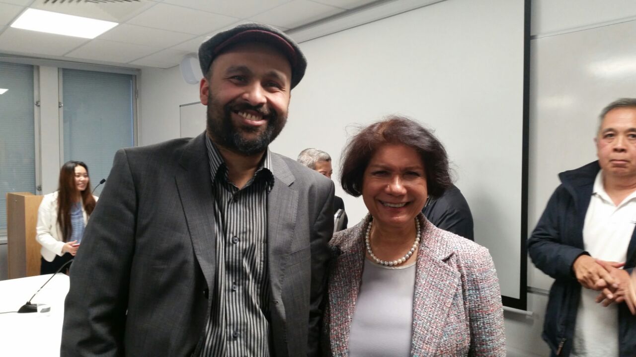  Datuk Noor Farida Ariffin (right) and I at the London School of Economics. – Pic courtesy of Farouk Peru, May 20, 2015.