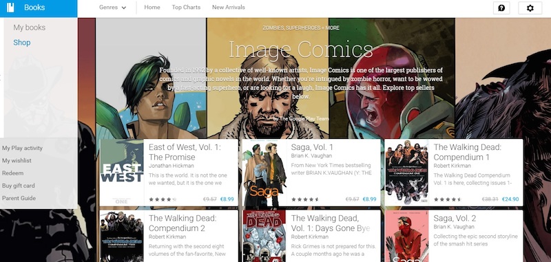 Comics on Google Play Books. Documents can now be read in landscape mode, and panels can be viewed like pages, as opposed to zooming in. – AFP/Relaxnews, November 14, 2015.