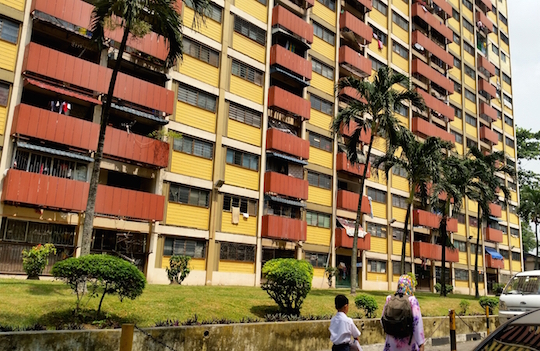Residents of the Jalan Loke Yew Flats want City Hall to replace the old wooden walls of their units with concrete ones that can withstand the elements. - The Malaysian Insider pic by Raymund Wong, July 6, 2015