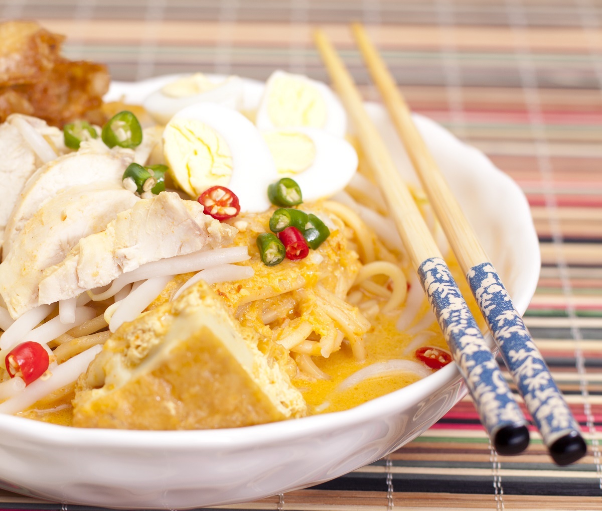  A bowl of hearty curry mee for comfort food.  