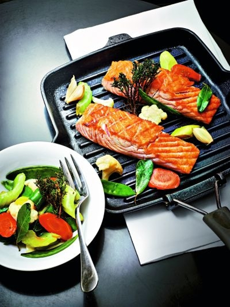Salmon baked in coarse sea salt and vegetables, a wholesome meal for the family. – AFP Relaxnews, December 21, 2015.