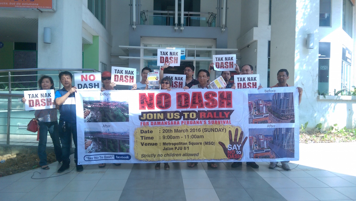 The Say No to DASH group will be staging a rally on March 20 to protest against the construction of the Damansara Shah Alam Expressway. – The Malaysian Insider pic by L. Suganya, March 13, 2016.