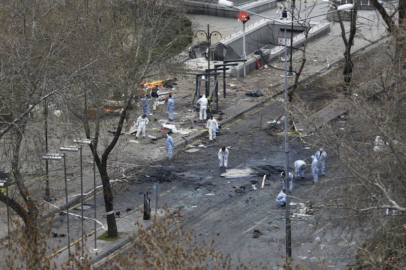 Korban tewas meningkat menjadi 37 dalam ledakan bom di Ankara
