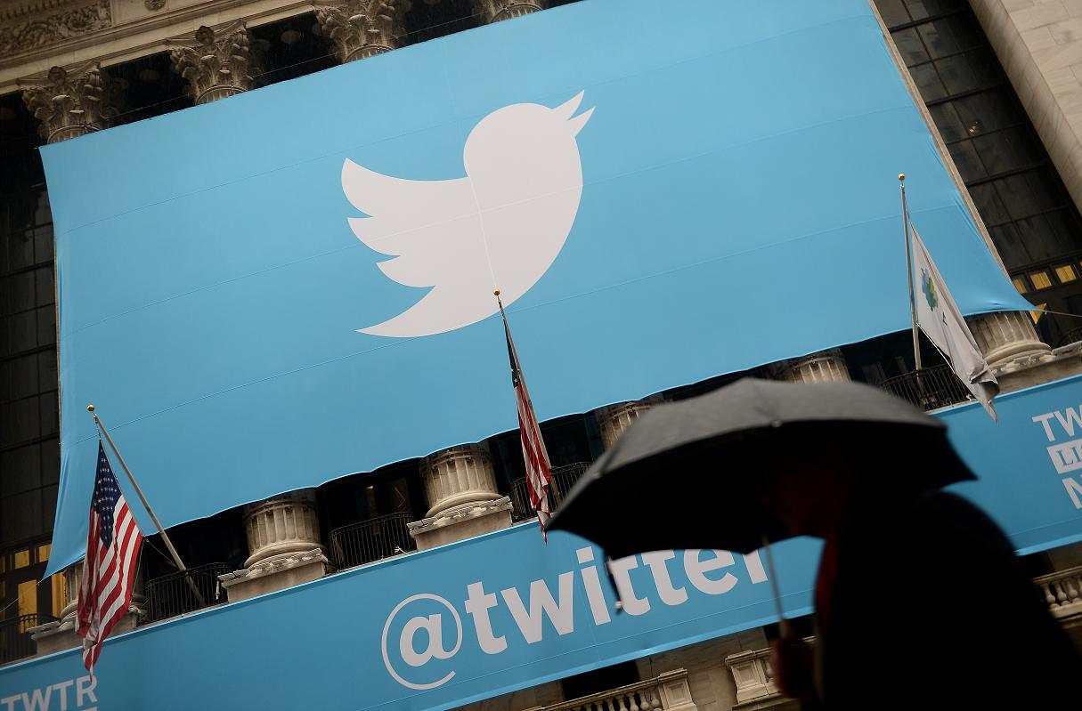 Twitter is reportedly giving out stocks and cash to encourage staff to stay with the company. – AFP file pic, March 10, 2016.