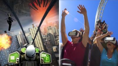 Roller coaster realitas virtual pertama di Amerika mulai bergulir