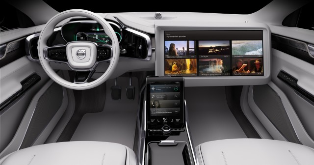 Volvo is partnering with Ericsson to try and find ways of boosting mobile Internet's bandwidth to keep people entertained on the road. – AFP/RelaxNews pic, January 5, 2016.